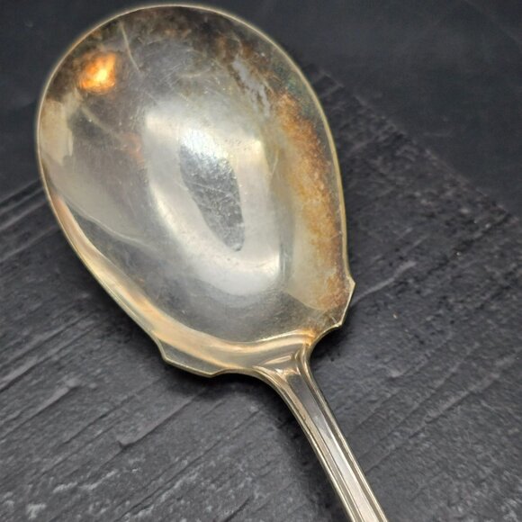 Vintage Sterling Silver Plated Spoon With Sterling Silver Handle HS271 - Picture 9 of 9